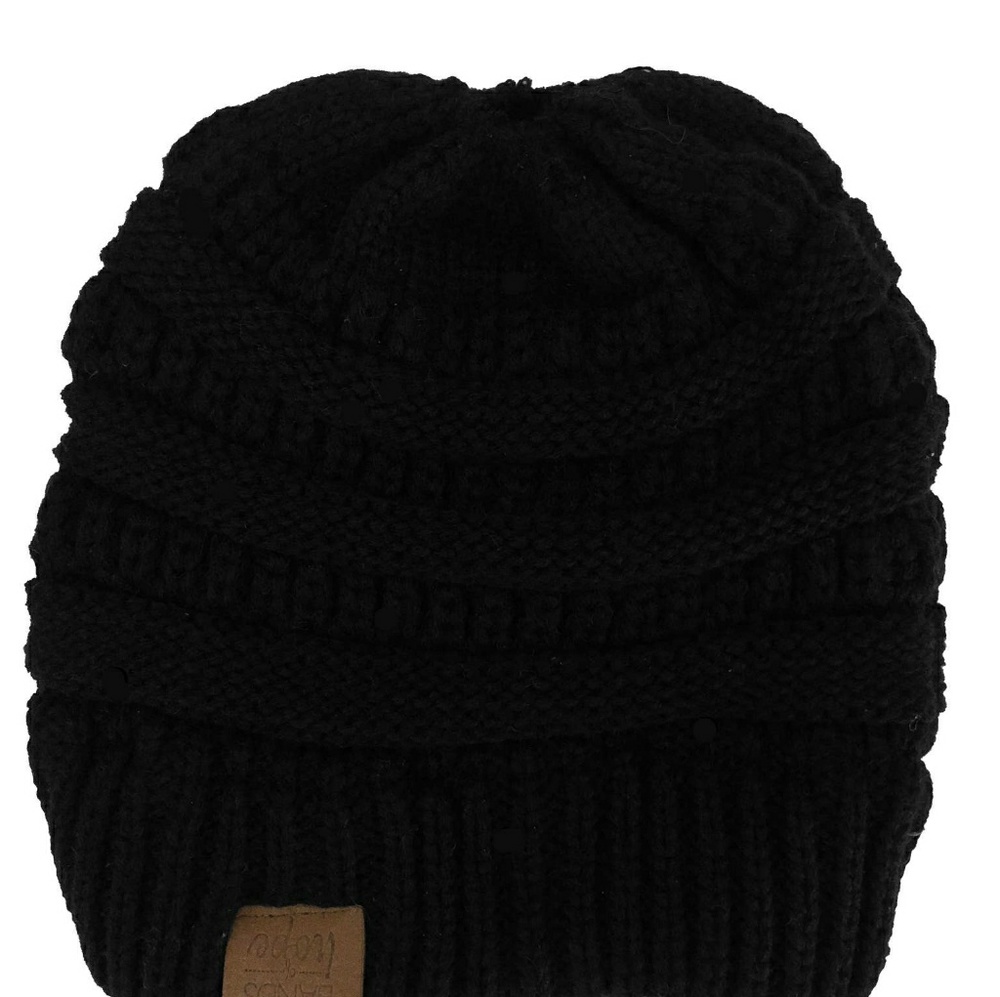 Bun Beanie Black NWT